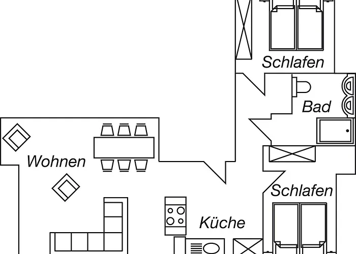 Appartement Objekt-nr 182 - - Kaiserallee Lübeck